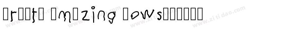 Create Amazing Bows字体转换